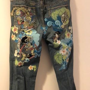 Embroidered jeans